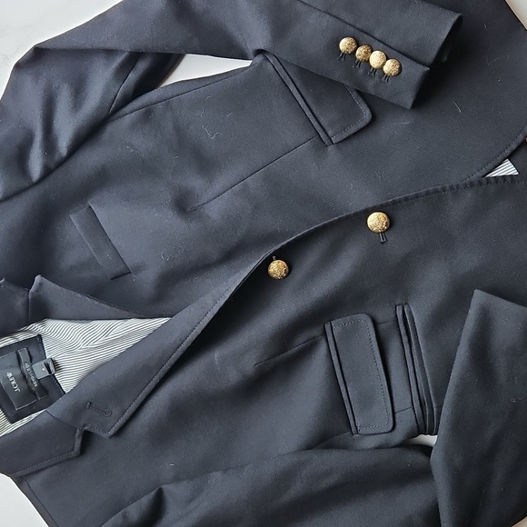 J Crew Black Original Schoolboy Wool Blazer 2 - Picture 3 of 11